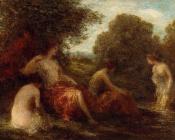 亨利 方丹 拉图尔 : Diana and Her Handmaidens